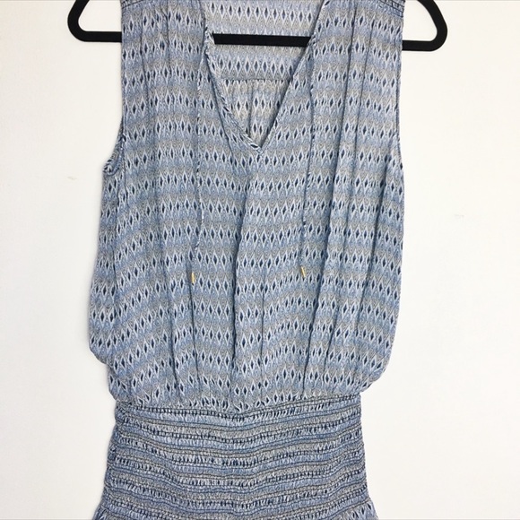 Ulla Johnson Printed Blue Silk Melilla Short Dress Sz 2 - Picture 7 of 7